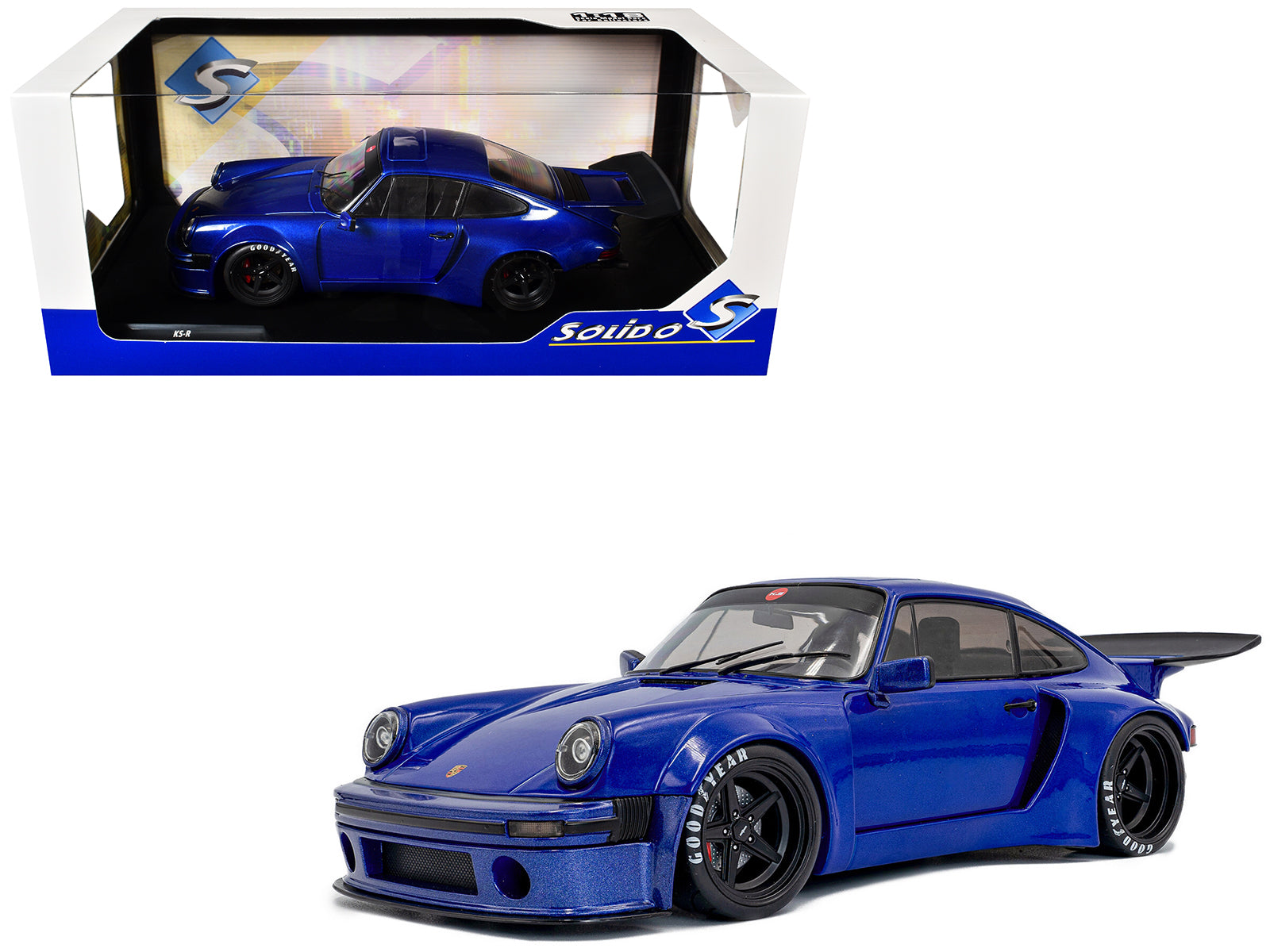 2024 Porsche 911 KS-R by Khyzyl Saleem Dark Blue Metallic 1/18