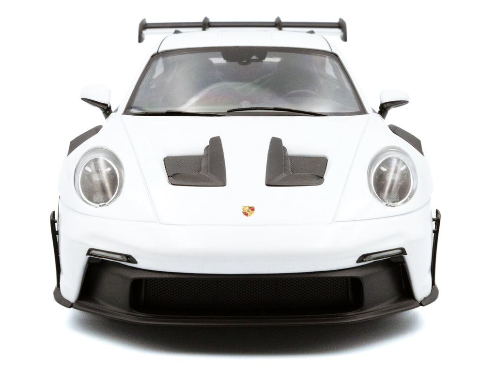 2024 Porsche 911 (992) GT3 RS White with Blue Stripes 1/18 - Image 5
