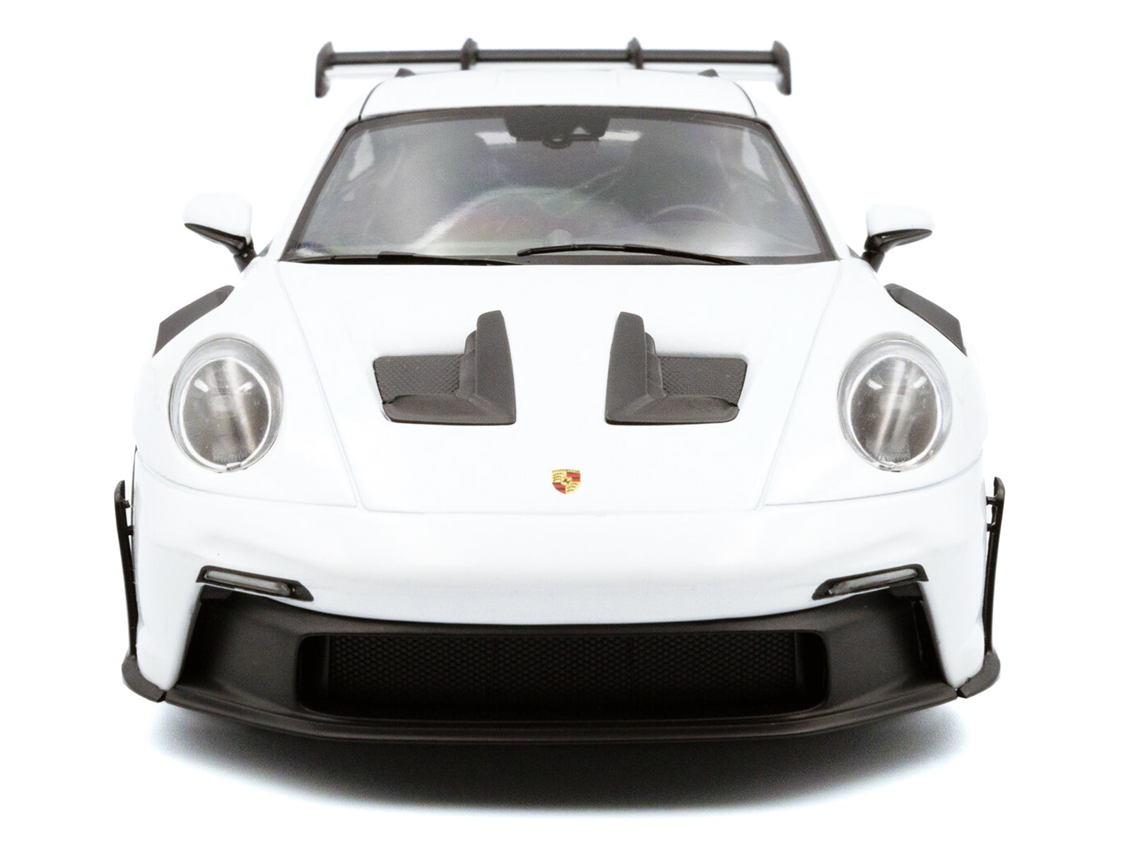 2024 Porsche 911 (992) GT3 RS White with Blue Stripes 1/18 - Image 5