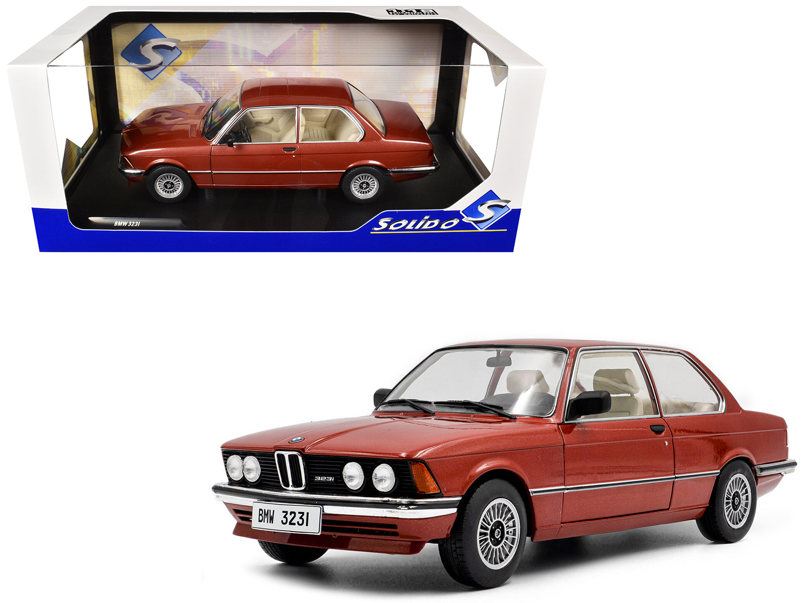 1980 BMW 323i Ruby Red Metallic 1/18