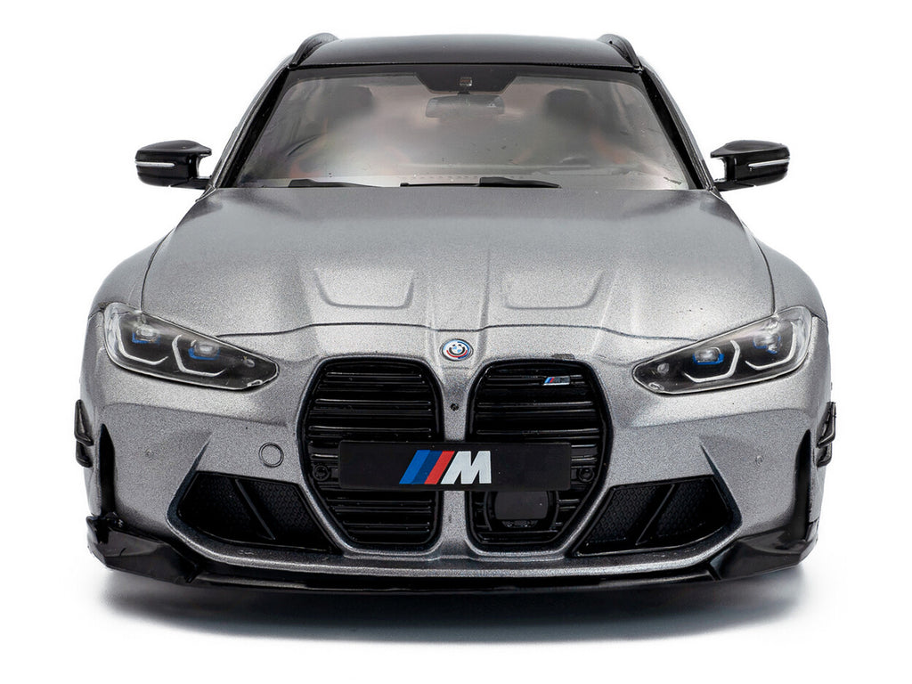 2024 BMW M3 Competition M xDrive Touring Frozen Pure Gray Metallic with Black Top 1/18 - Image 5