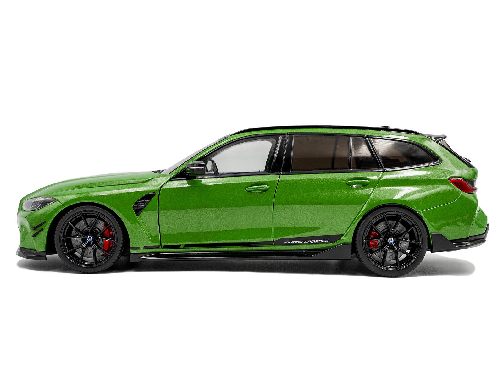 2024 BMW M3 Competition M xDrive Touring Green Metallic with Black Top 1/18 - Image 3