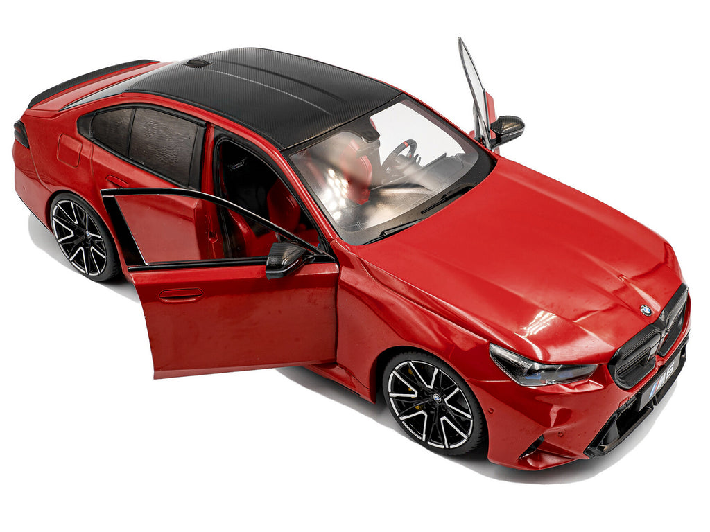 2025 BMW M5 Fire Red with Black Top 1/18 - Image 2