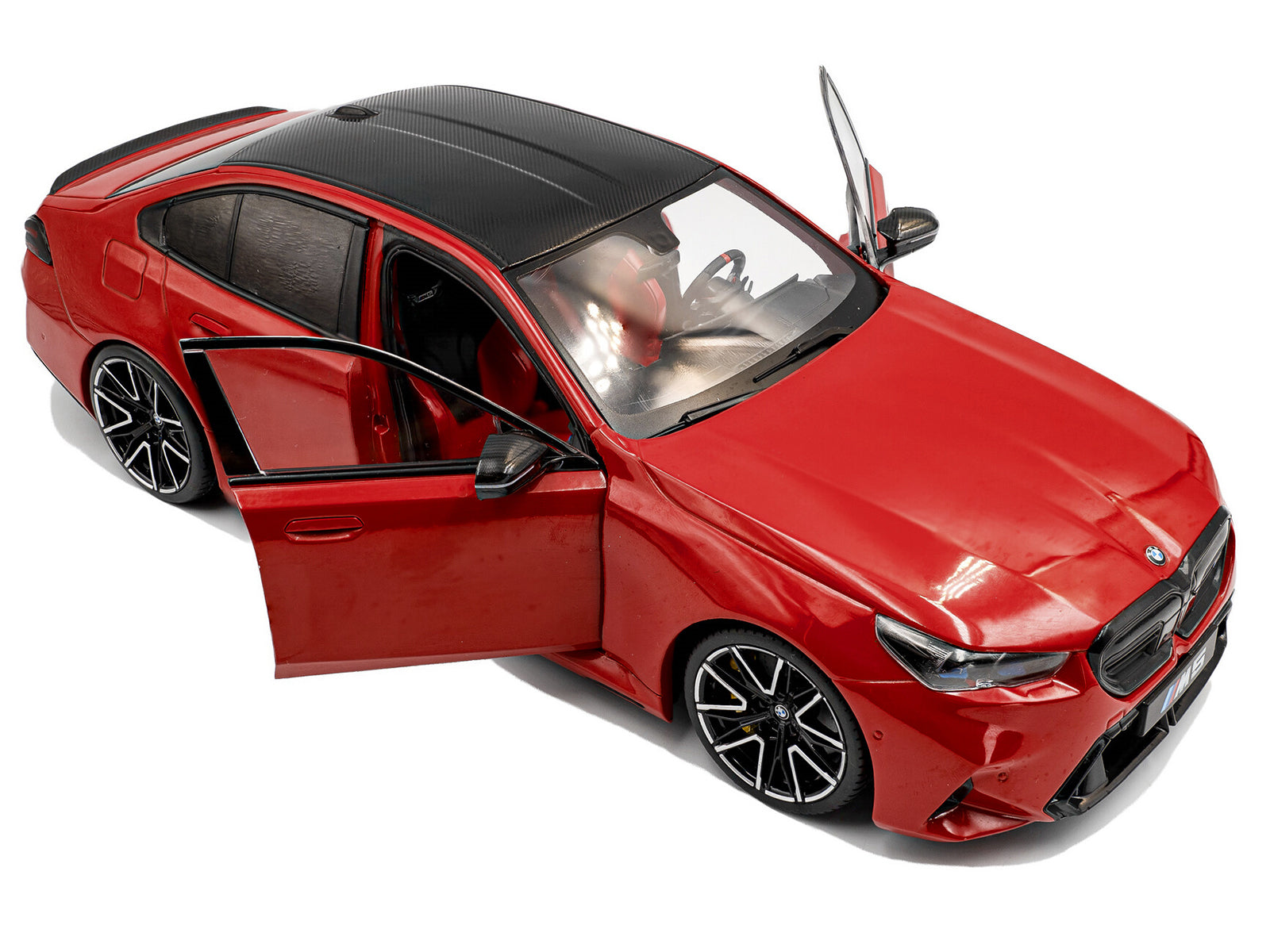 2025 BMW M5 Fire Red with Black Top 1/18 - Image 2