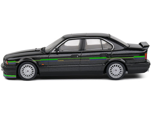 1994 BMW E34 Alpina B10 BiTurbo Black Metallic with Green Graphics 1/43 - Image 2