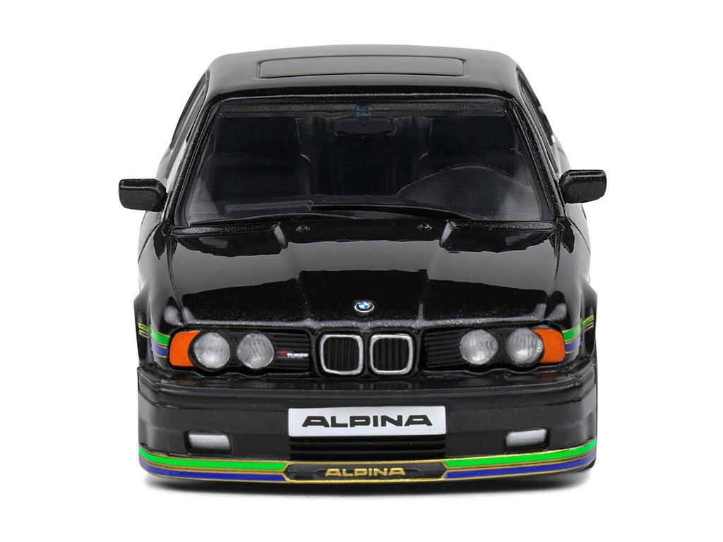1994 BMW E34 Alpina B10 BiTurbo Black Metallic with Green Graphics 1/43 - Image 4