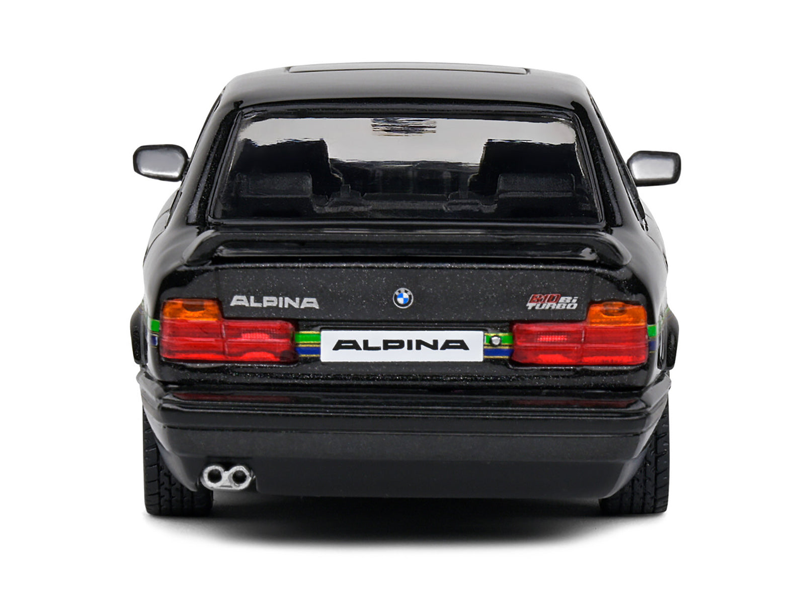 1994 BMW E34 Alpina B10 BiTurbo Black Metallic with Green Graphics 1/43 - Image 5