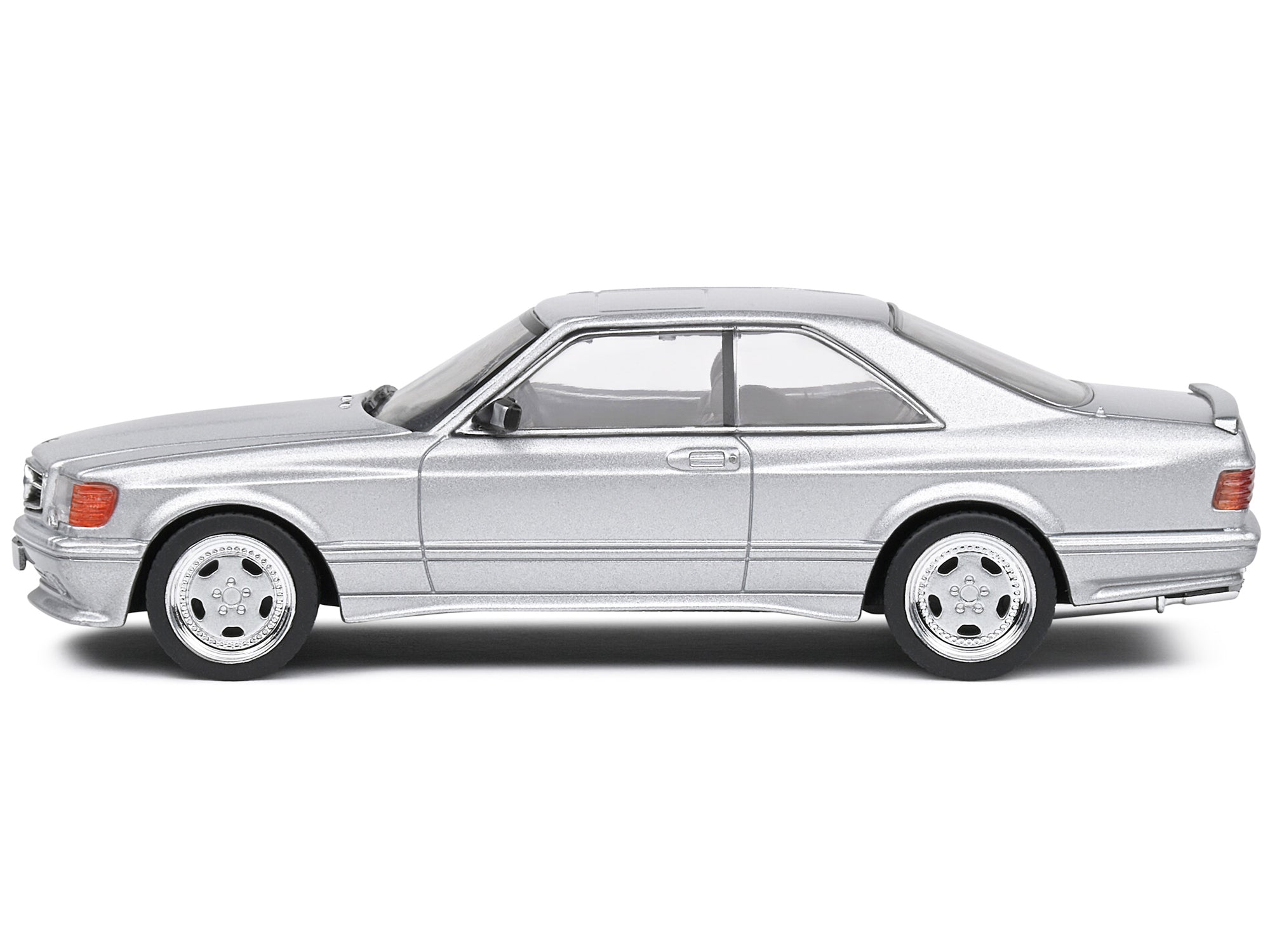 1990 Mercedes-Benz 560 SEC AMG WideBody Silver Metallic 1/43 - Image 2