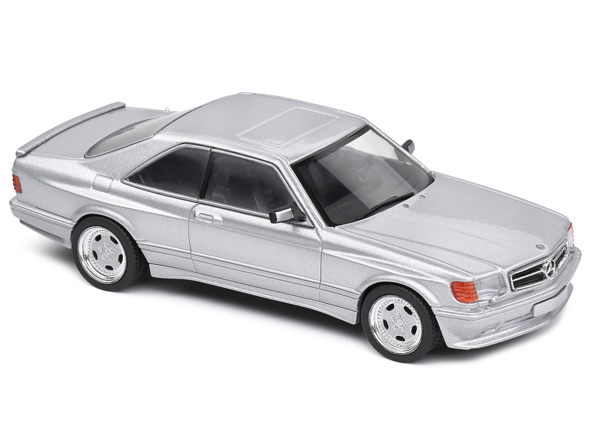 1990 Mercedes-Benz 560 SEC AMG WideBody Silver Metallic 1/43 - Image 5