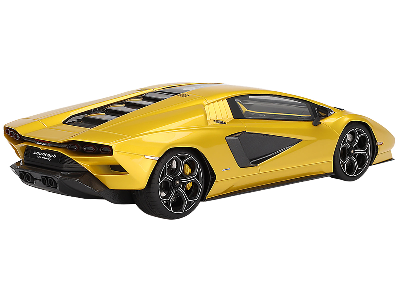 Lamborghini Countach LPI 800-4 New Giallo Orion Gold Metallic 1/18 Model Car - Image 4