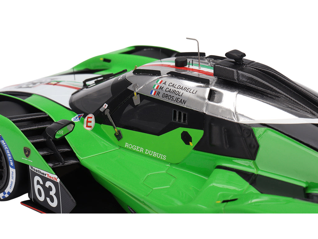 Lamborghini SC63 #63 Matteo Cairoli - Andrea Caldarelli - Romain Grosjean "Iron Lynx" IMSA "12 Hours of Sebring" (2024) 1/18 Model Car - Image 2