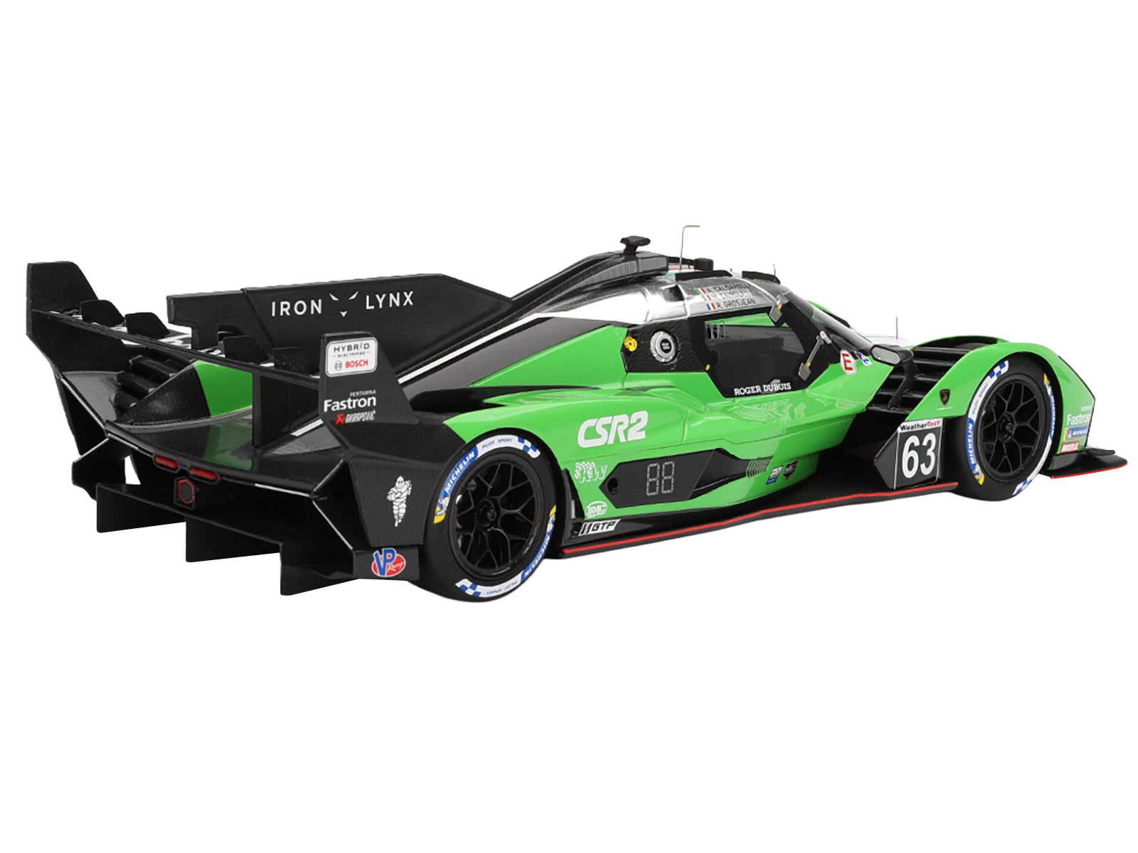 Lamborghini SC63 #63 Matteo Cairoli - Andrea Caldarelli - Romain Grosjean "Iron Lynx" IMSA "12 Hours of Sebring" (2024) 1/18 Model Car - Image 5