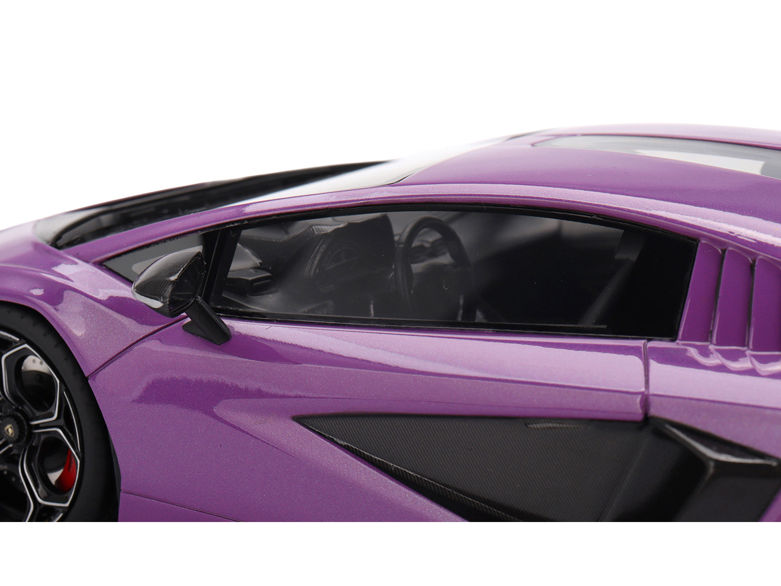 Lamborghini Countach LPI 800-4 Viola 30th Purple Metallic 1/18 Model Car - Image 2