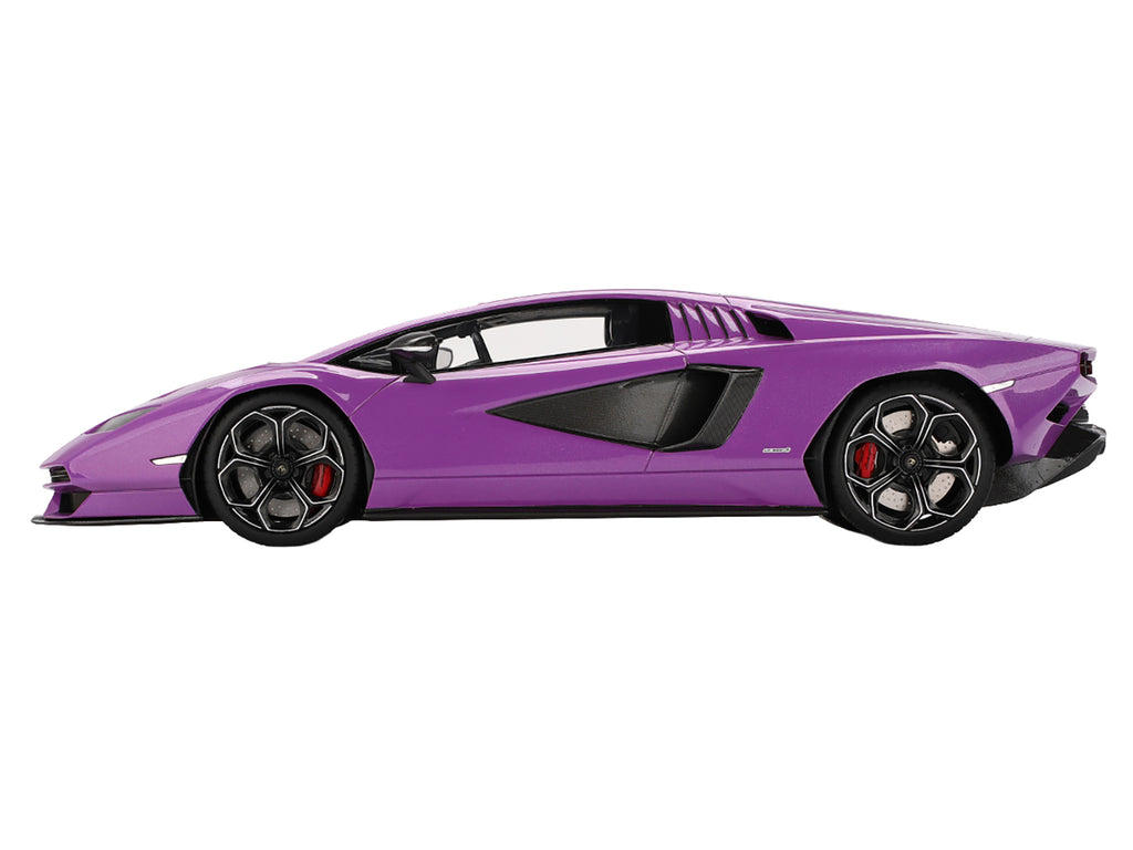 Lamborghini Countach LPI 800-4 Viola 30th Purple Metallic 1/18 Model Car - Image 3
