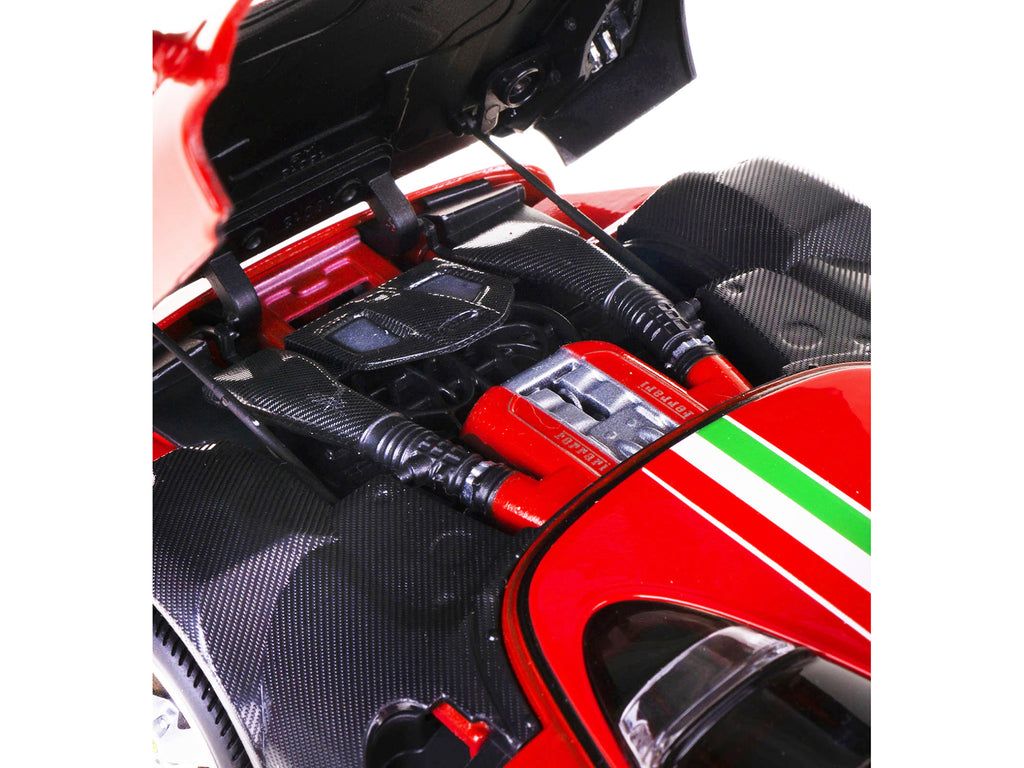 Ferrari Monza SP1 Red with Italian Flag Stripes "" 1/18 - Image 3