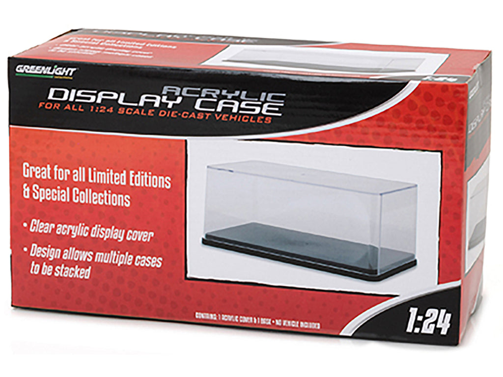Collectible Display Show Case with Black Plastic Base for 1/24 Scale Models - Image 3